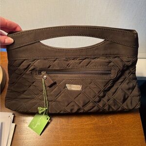 Brown Leather Clutch